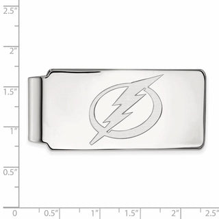 10k White Gold NHL LogoArt Tampa Bay Lightning Money Clip