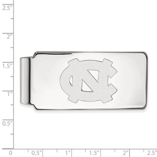 10k White Gold LogoArt University of North Carolina N-C Money Clip