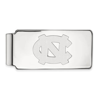 Sterling Silver Rhodium-plated LogoArt University of North Carolina N-C Money Clip