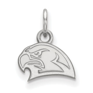 Sterling Silver Rhodium-plated LogoArt Miami University Ohio Redhawk Extra Small Pendant