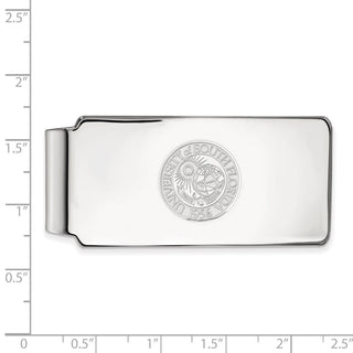 10k White Gold LogoArt University of South Florida Crest Money Clip