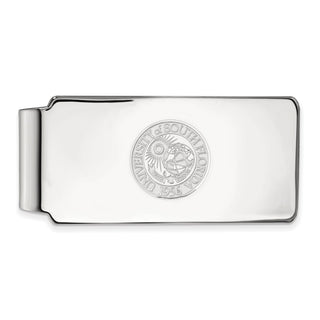 Sterling Silver Rhodium-plated LogoArt University of South Florida Crest Money Clip