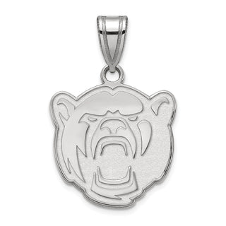 Sterling Silver Rhodium-plated LogoArt Baylor University Medium Pendant