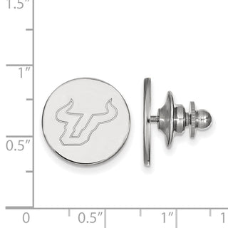 14k White Gold LogoArt University of South Florida Bull Lapel Pin