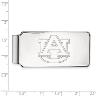 10k White Gold LogoArt Auburn University Money Clip