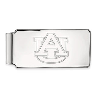 10k White Gold LogoArt Auburn University Money Clip