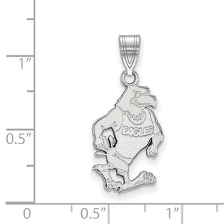 14k White Gold LogoArt Georgia Southern University Eagle Large Pendant 4W025GSU