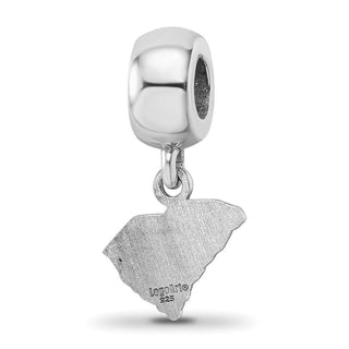 Sterling Silver Rhodium-plated LogoArt The Citadel XS Dangle Bead Charm