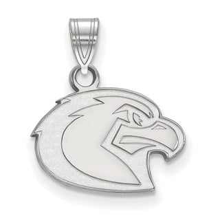 Sterling Silver Rhodium-plated LogoArt Marquette University Eagle Small Pendant