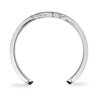 Sterling Silver Rhodium-plated NHL LogoArt Pittsburgh Penguins Toe Ring