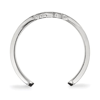 Sterling Silver Rhodium-plated NHL LogoArt Pittsburgh Penguins Toe Ring