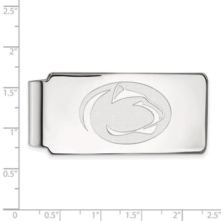 10k White Gold LogoArt Penn State University Lion Money Clip