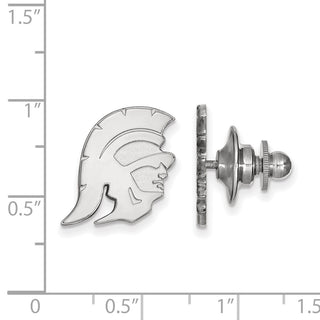 14k White Gold LogoArt University of Southern California Trojan Lapel Pin