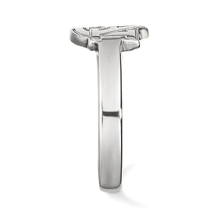 Sterling Silver Rhodium-plated LogoArt Auburn University Toe Ring