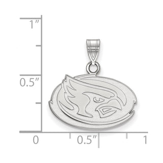 10k White Gold LogoArt Iowa State University Cardinal Small Pendant