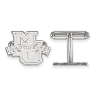 Sterling Silver Rhodium-plated LogoArt Marquette University Cuff Links