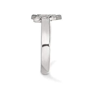 Sterling Silver Rhodium-plated LogoArt The Ohio State University Toe Ring