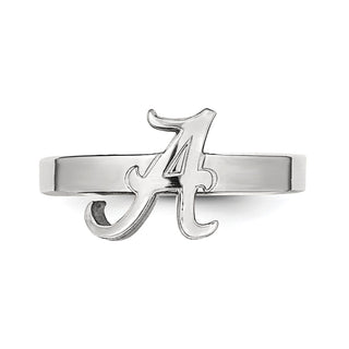 Sterling Silver Rhodium-plated LogoArt University of Alabama Toe Ring