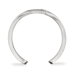 Sterling Silver Rhodium-plated LogoArt University of Illinois Letter I Toe Ring