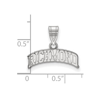 Sterling Silver LogoArt University of Richmond Medium Script Pendant