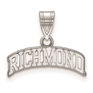 10k White Gold LogoArt University of Richmond Medium Script Pendant