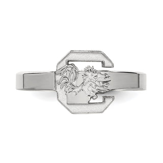 Sterling Silver Rhodium-plated LogoArt University of South Carolina Toe Ring