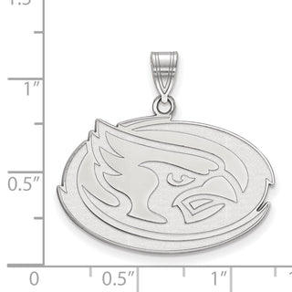 10k White Gold LogoArt Iowa State University Cardinal Large Pendant 1W030IAS