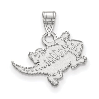 14k White Gold LogoArt Texas Christian University Horned Frog Small Pendant 4W030TCU