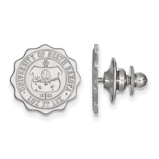 14k White Gold LogoArt University of North Dakota Crest Lapel Pin