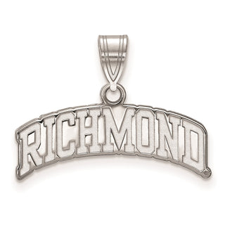 Sterling Silver LogoArt University of Richmond Large Script Pendant