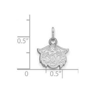14k White Gold LogoArt Villanova University Wildcat Extra Small Pendant