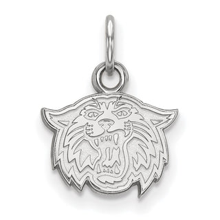 Sterling Silver Rhodium-plated LogoArt Villanova University Wildcat Extra Small Pendant
