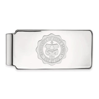 10k White Gold LogoArt University of North Dakota Crest Money Clip