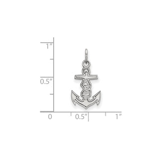 Sterling Silver Rhodium-plated LogoArt Alpha Sigma Tau Sorority Symbol Extra Small Pendant