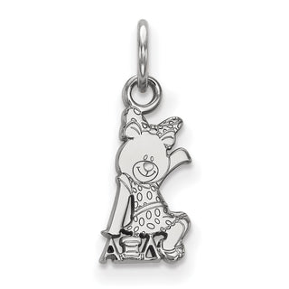 Sterling Silver Rhodium-plated LogoArt Alpha Xi Delta Sorority Symbol Extra Small Pendant