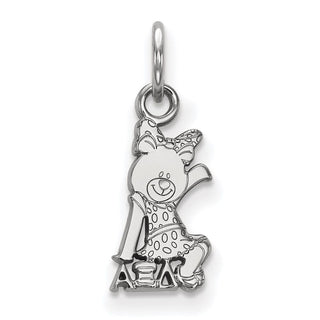Sterling Silver Rhodium-plated LogoArt Alpha Xi Delta Sorority Symbol Extra Small Pendant