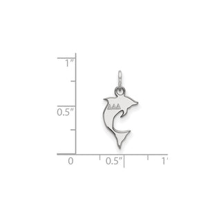 Sterling Silver Rhodium-plated LogoArt Delta Delta Delta Sorority Symbol Extra Small Pendant