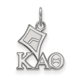 Sterling Silver Rhodium-plated LogoArt Kappa Alpha Theta Sorority Symbol Extra Small Pendant