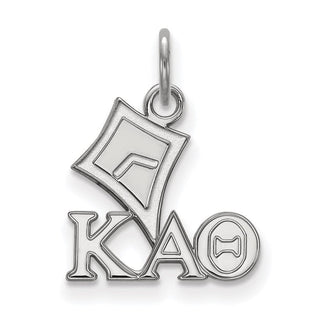 Sterling Silver Rhodium-plated LogoArt Kappa Alpha Theta Sorority Symbol Extra Small Pendant