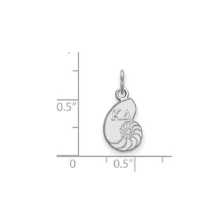 Sterling Silver Rhodium-plated LogoArt Kappa Delta Sorority Symbol Extra Small Pendant