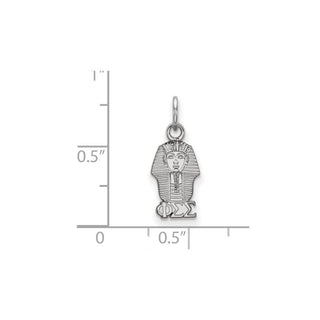 Sterling Silver Rhodium-plated LogoArt Phi Sigma Sigma Sorority Symbol Extra Small Pendant