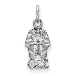 Sterling Silver Rhodium-plated LogoArt Phi Sigma Sigma Sorority Symbol Extra Small Pendant