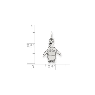 Sterling Silver Rhodium-plated LogoArt Theta Phi Alpha Sorority Symbol Extra Small Pendant