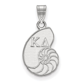 Sterling Silver Rhodium-plated LogoArt Kappa Delta Sorority Symbol Small Pendant