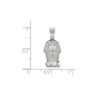 Sterling Silver Rhodium-plated LogoArt Phi Sigma Sigma Sorority Symbol Small Pendant