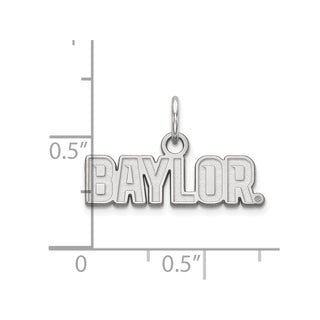10k White Gold LogoArt Baylor University Extra Small Pendant 1W036BU