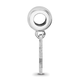 Sterling Silver Rhodium-plated LogoArt University of Kentucky U-K Small Dangle Bead Charm