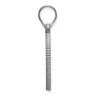 Sterling Silver Rhodium-plated LogoArt Baylor University Medium Crest Pendant