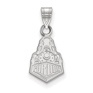 10k White Gold LogoArt Purdue University Boilermakers Train Logo Small Pendant