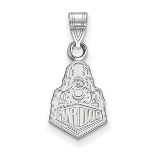 10k White Gold LogoArt Purdue University Boilermakers Train Logo Small Pendant